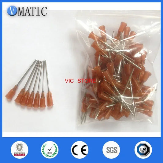 Free Shipping 15G 1.5'' Dispenser Needle Tips Luer Lock Tip End Dispensing Tips And Needles 1-1/2 Inch