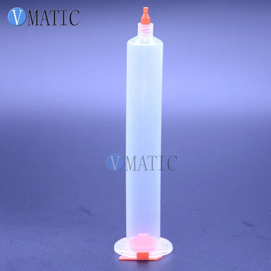 Free Shipping 55cc/ml Clear Pneumatic Luer Lock Tip Dispenser Syringe Barrel With Piston/End Cover/Syringe Tip Cap 280Sets/Lot