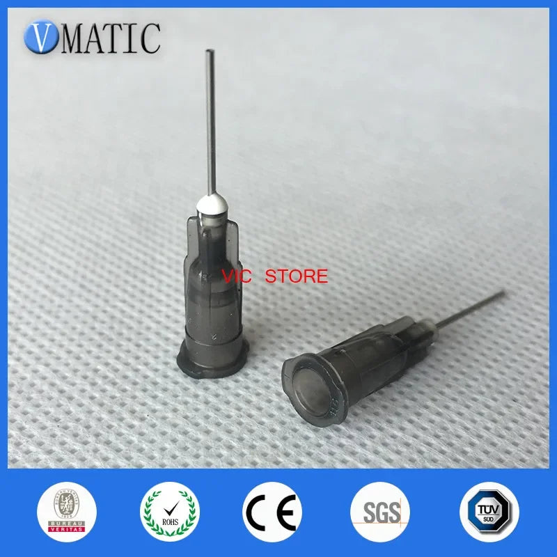 Free Shipping 100Pcs 22G 0.5'' 1/2 Inch Pinhead for Dispensing Syringe Glue Dispenser Needle Tip
