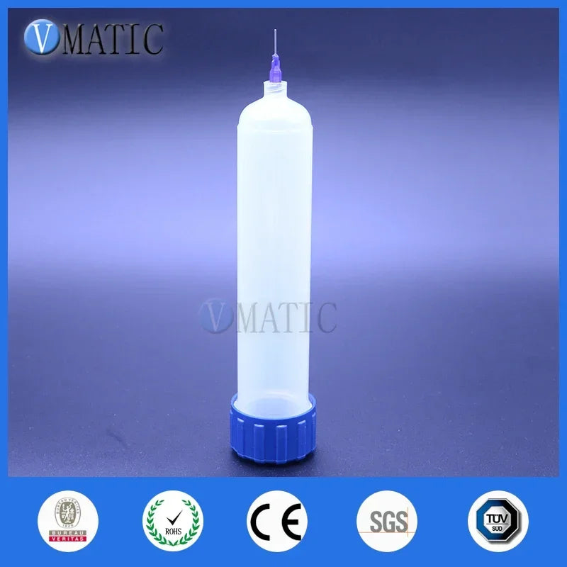Free Shipping Thickening Explosion Proof 200cc/ml Helix Luer Lock Dispensing Pneumatic Syringe Barrel With Adapter