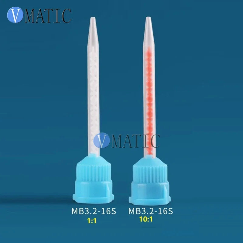 Free Shipping MB Series 1:1 10: 1 Ratio Mixed Nozzle Spiral Tube Core Double Liquid Bell Mouth Static Mixture Mixer