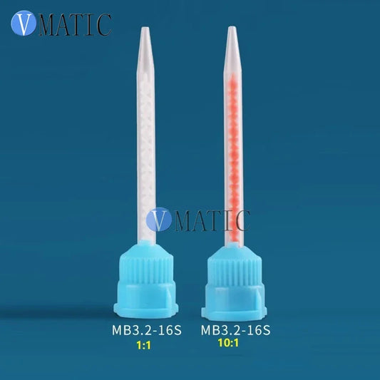 Free Shipping MB Series 1:1 10: 1 Ratio Mixed Nozzle Spiral Tube Core Double Liquid Bell Mouth Static Mixture Mixer