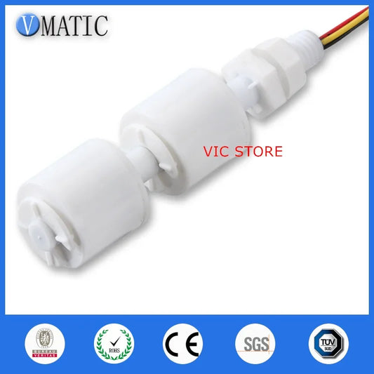 Free Shipping Plastic Type Sensor Water Tank Level Float Switch VC1075-2P