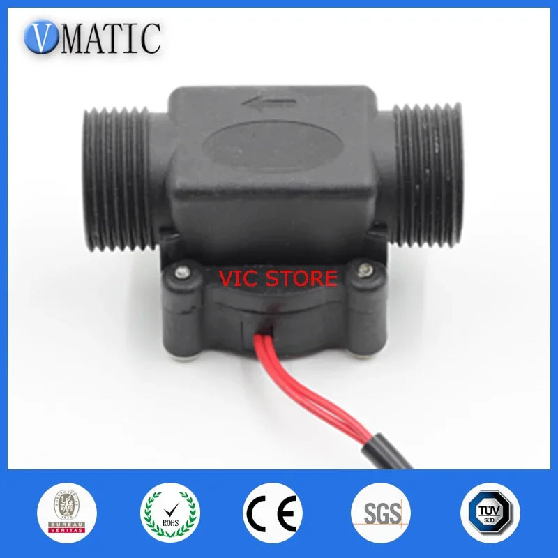 Free Shipping VC678-1 Plastic Water Magnetic Mounted Pa+gf Material Indicator Reed Switch Flow Sensor G3/4 Thread Flow Switch