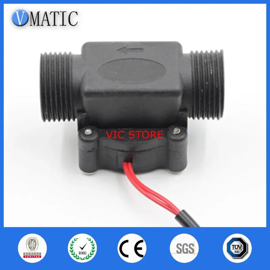 Free Shipping VC678-1 Plastic Water Magnetic Mounted Pa+gf Material Indicator Reed Switch Flow Sensor G3/4 Thread Flow Switch