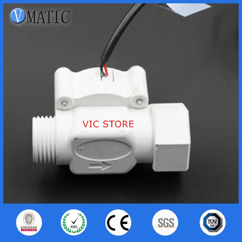 High Quality 10Pcs VC668-B White Color Automatic Plastic Magnetic Oil Signal Electronic Water Flow Switch Sensor