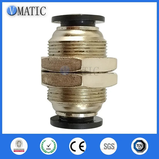 M4M6M8M10/M12 Threaded Tube To Tube Pipe Pneumatic Fitting Connector