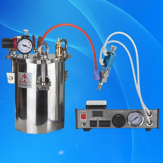 Pneumatic Glue Dispenser System - 1 to 5L Pressure Tank with Digital Controller for Automotive/Electronics (Free Shipping)