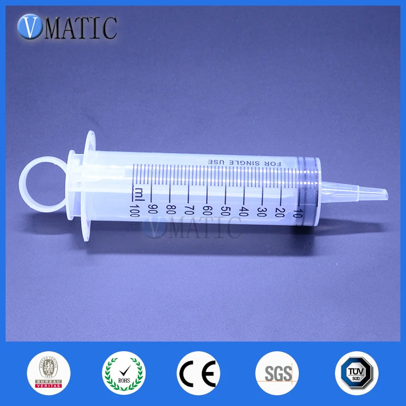 Free Shipping Large Big Giant 100ml/cc Syringe Big Mouth + PVC Tube Glue Dispensing Syringe
