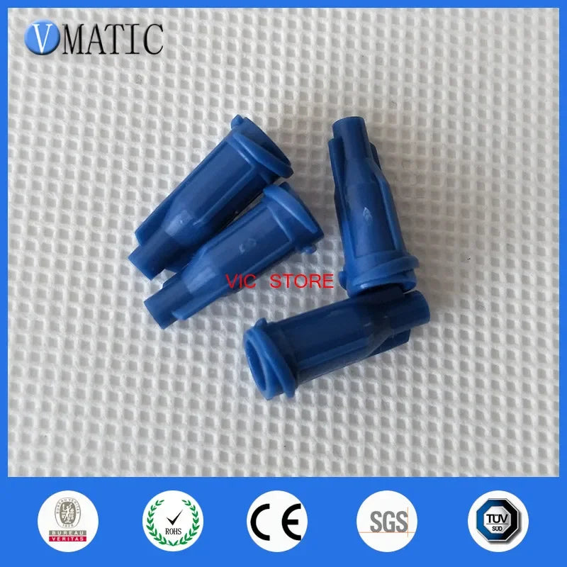 Free Shipping 1000Pcs Luer Lock Screw Type Dark Blue Syringe Caps Dispensing Syringe Cap Stoppers