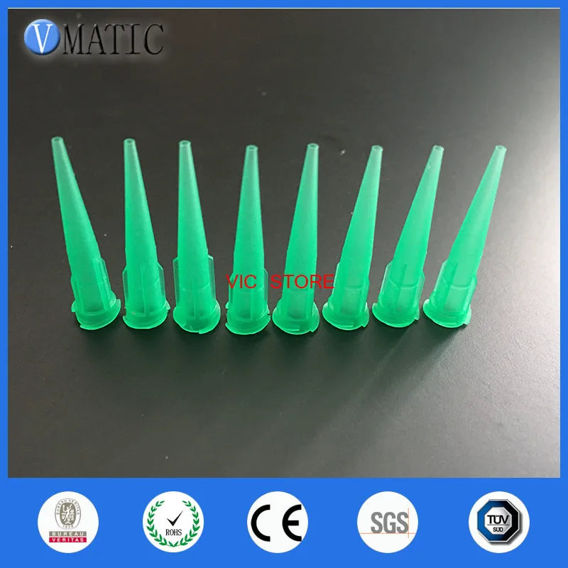 100Pcs Plastic Conical Tapered Needles - 18G Smooth Flow Dispense Tips, Free Shipping