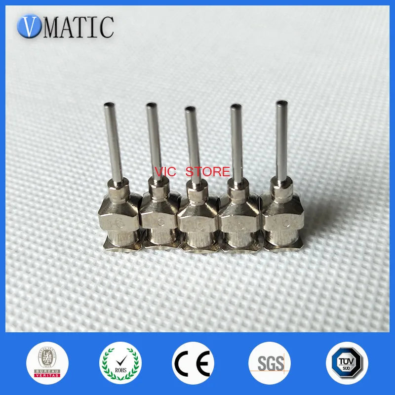 2023 High Precision 0.5'' 16G Stainless Steel Glue Dispensing Tip 12Pcs Liquid Dispenser Needles 1/2 Inch