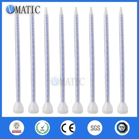 ME05-32 Static Mixing Nozzle 5PCS - Resin Mixer with POM Core & Bell-Mouth Silicone Tube for Dual Component Epoxy Adhesives
