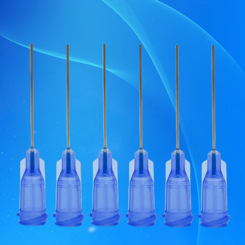 ‌22G Industrial Dispensing Needles 100PCS | 1" Stainless Steel Syringe Tips for Adhesive/Sealant Free Ship‌