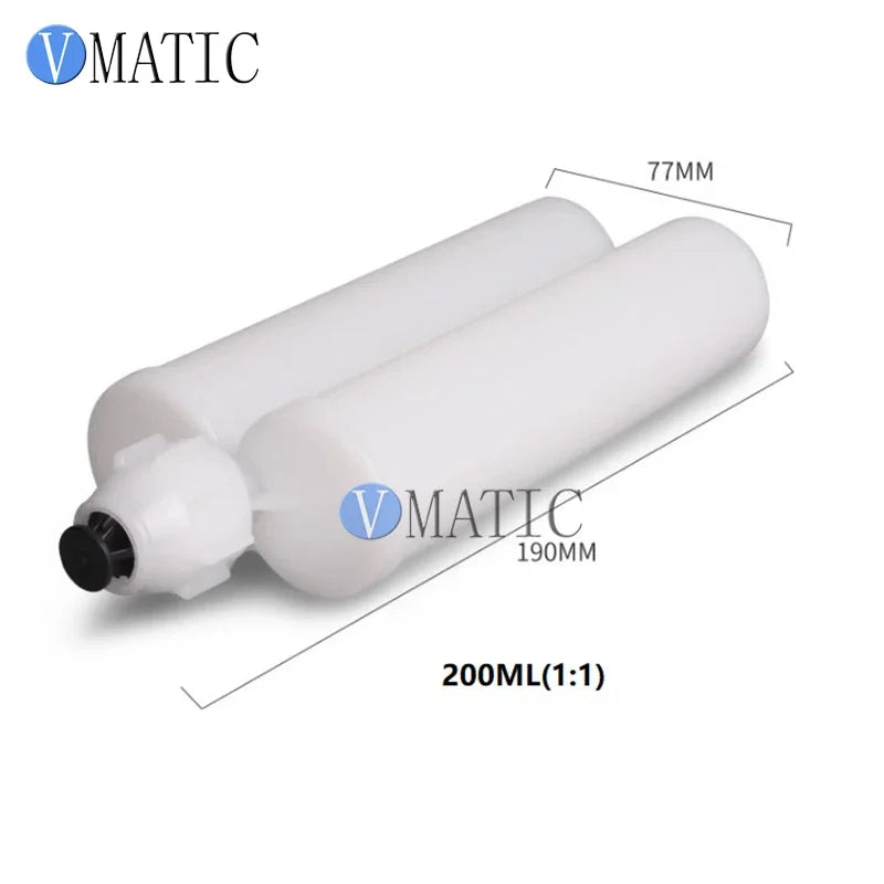 Free Shipping High Quality 200 345 400 450 600 Ml Dual Epoxy Cartridge 1:1 2:1 10:1 Ratio Air Compressor Pipe With Pistons & Cap