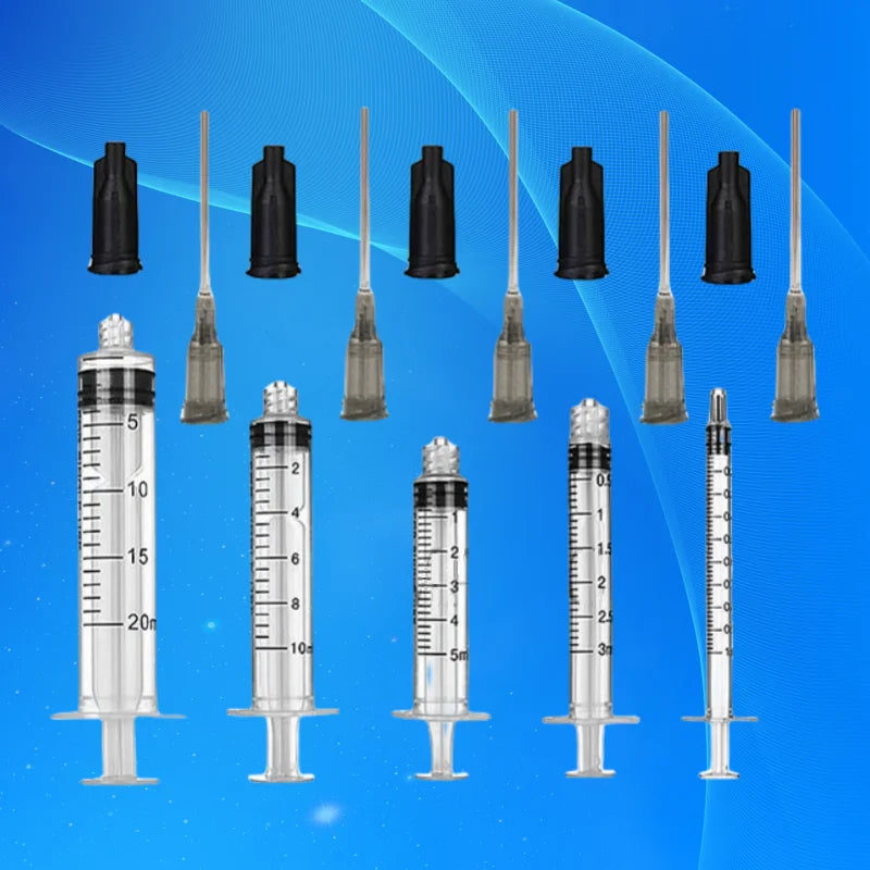 ‌Multi-Size Syringe Kit (1-20ml) | 16G 1.5" Dispensing Needle for Resin/Glue/Solder Paste (Leak-Proof Design + 5 Sizes)‌