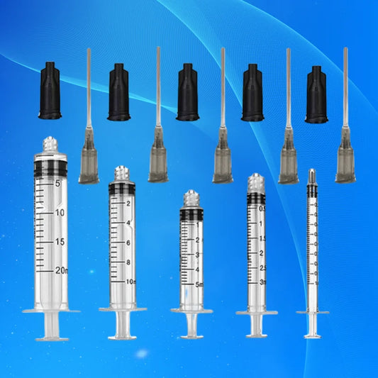 ‌Multi-Size Syringe Kit (1-20ml) | 16G 1.5" Dispensing Needle for Resin/Glue/Solder Paste (Leak-Proof Design + 5 Sizes)‌