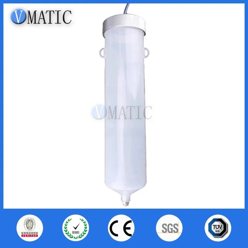 Heavy-Duty Plastic Pneumatic Dispensing Syringe – 1000CC to 2000CC High-Pressure Glue Barrel Large Capacity Container