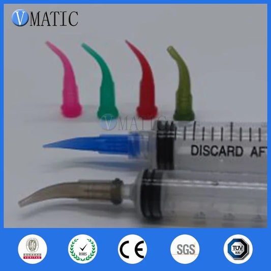 Free Shipping High Quality 100 Pcs TT Tapered Fluid Glue Adhesive Dispensing Plastic Bent Needle