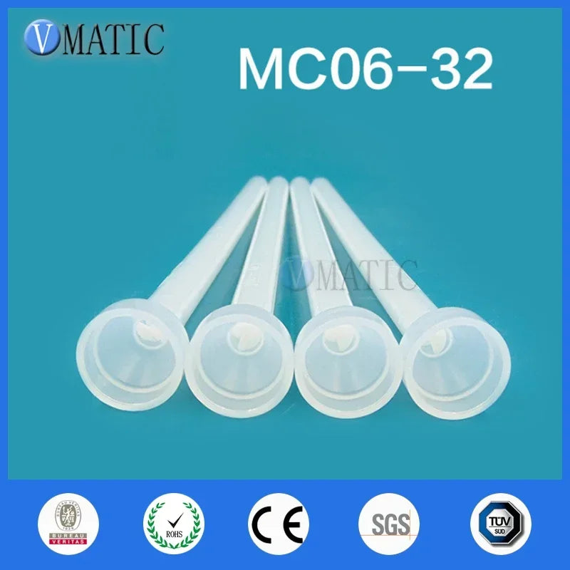 Free Shipping High Quality Resin Static Mixer MC06-32 Mixing Nozzles For Duo Pack Epoxies (White Core)