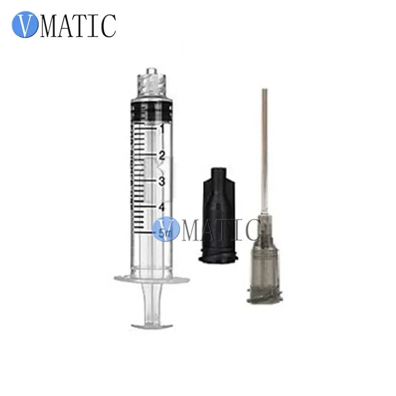 Free Shipping Plastic Syringe 1/3/5/10/20cc/ml With 16G 1.5'' 1-1/2 Inch Tubing Length Dispensing Needle Tips (not sterilized)