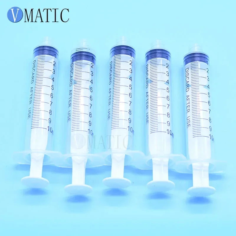 Free Shipping 20Pcs 10ml/cc Dispensing Plastic Liquid Dispenser Manual Syringe