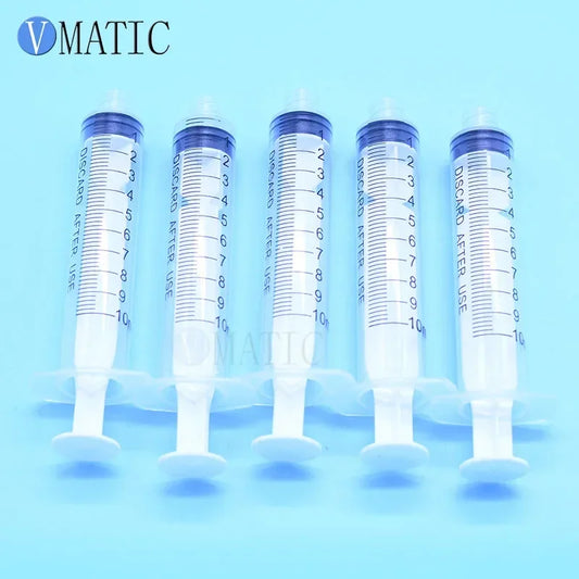 Free Shipping 20Pcs 10ml/cc Dispensing Plastic Liquid Dispenser Manual Syringe