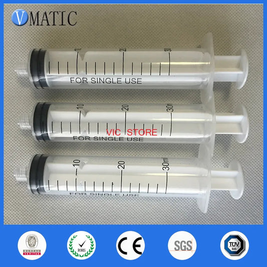 Free Shipping Non Sterilized High Recommendation 30ml/30cc Luer Lock Plastic Syringe