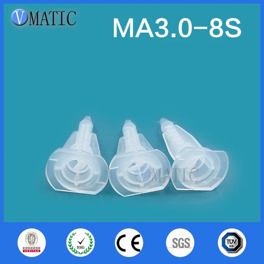 High Quality Factory Price Resin Static Mixer MA3.0-8S Mixing Nozzles For Duo Pack Epoxies 100Pcs With High Quality
