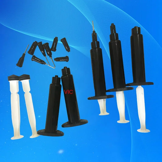 ‌10-Pcs 5ml Black Syringe Kit | Precision Glue Dispenser with Anti-Clog Tips for Crafts/Model Making/Adhesive Application‌