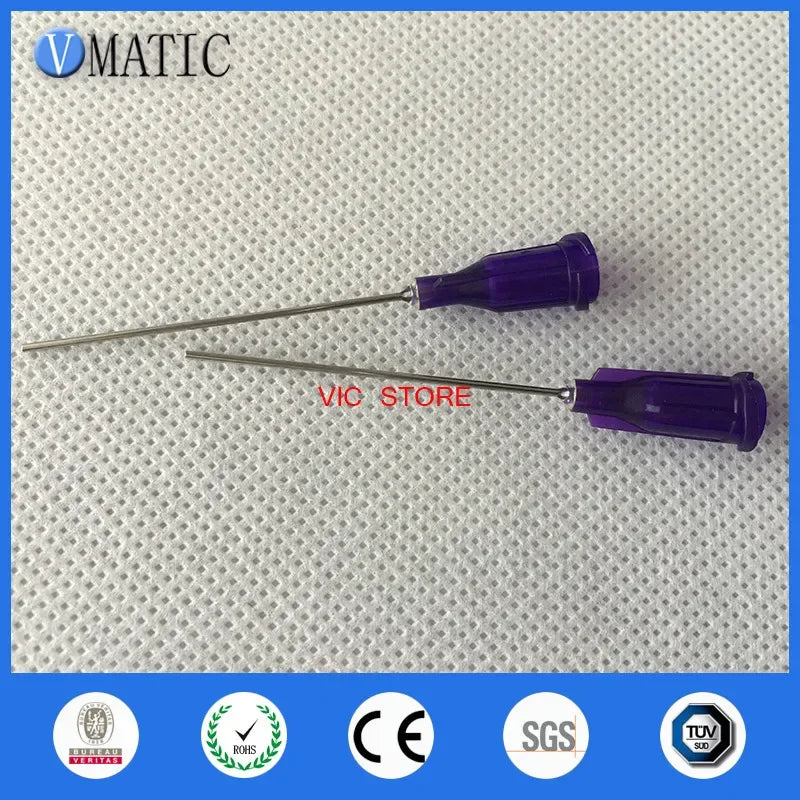 Free Shipping 100Pcs Dispensing Needles 21G Syringe Needle Tip 1 Inch Tubing Length Syringe Needles