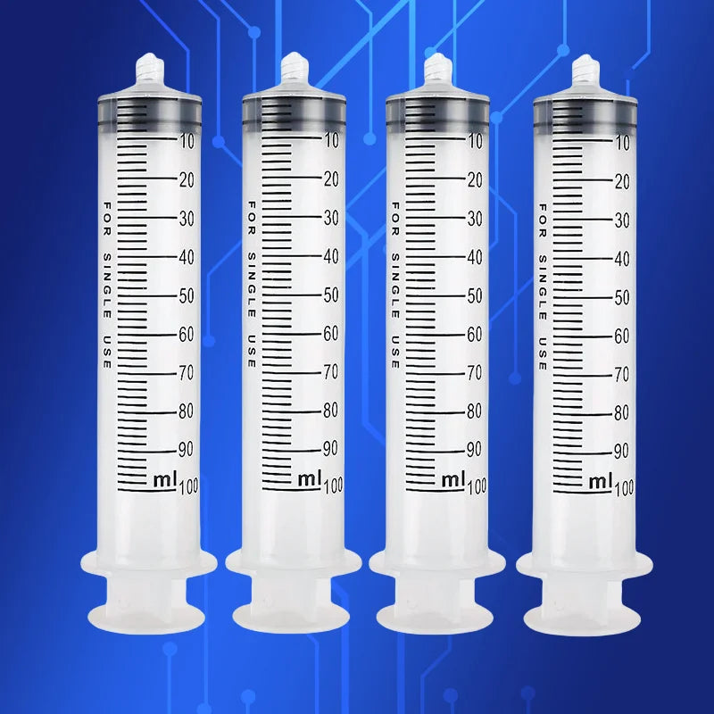 Free Shipping 100ml Dispensing Plastic Liquid Dispenser Syringe Industrial Manual Syringe 100cc