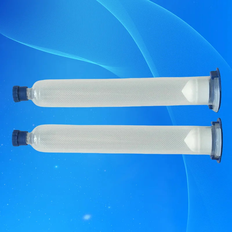 ‌3-Pcs 10ml Pneumatic Syringe Pro Kit | Industrial Luer Lock Dispenser with Tips/Caps/Pistons for Epoxy/Resin (Chemical-Resista