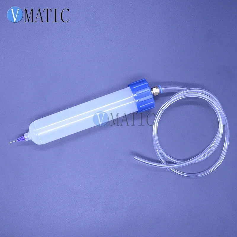 Free Shipping 100cc/ml Luer Lock Pneumatic Lock Syringe Barrel With Adapter & Piston