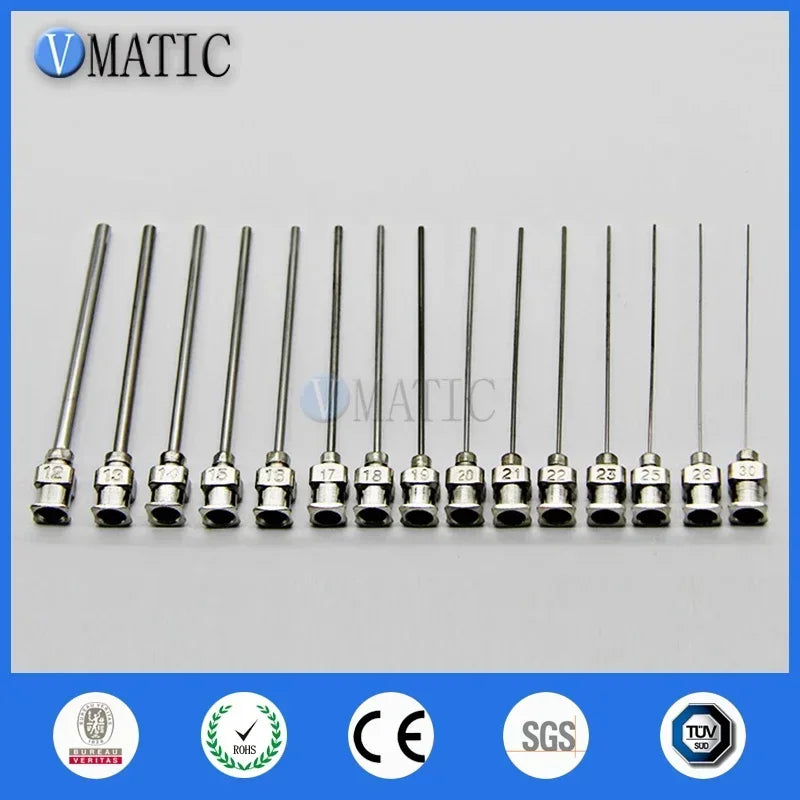 ‌12pcs 75mm Blunt Syringe Needles | High-Precision All-Metal Dispensing Tips for Resin/Cosmetics/Lab (Stainless Steel Non-Sharp)