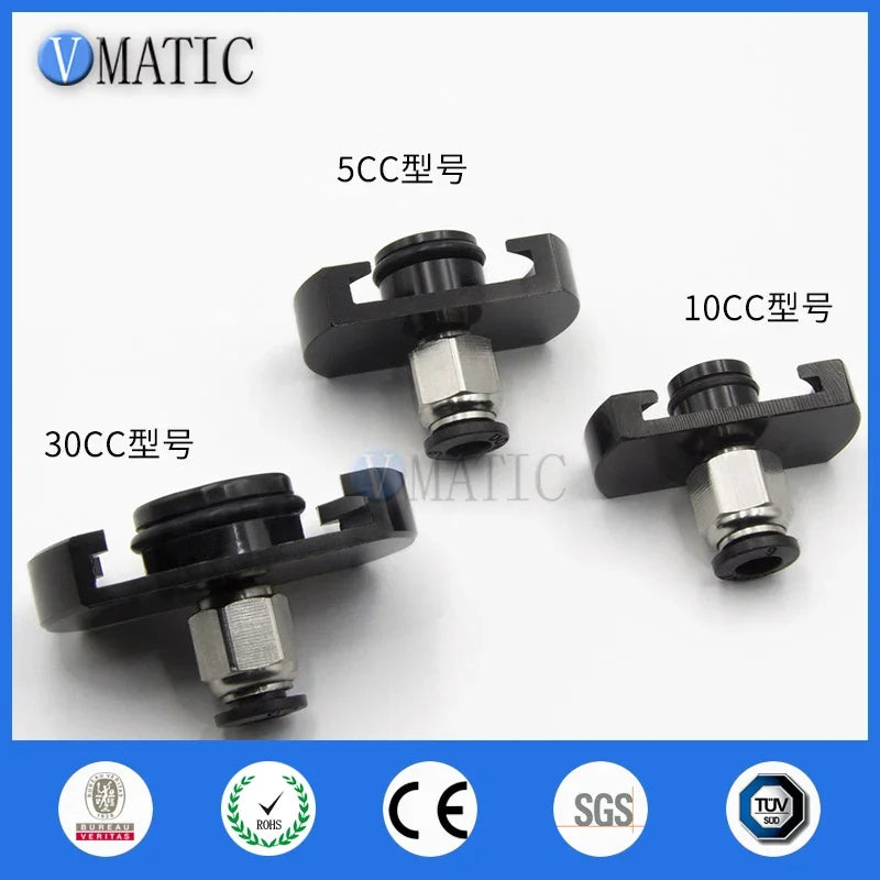 Free Shipping 5pcs High Quality IEI Japanese Type Glue Dispensing Pneumatic Syringe Barrel Valve Robot Alloy Adapter