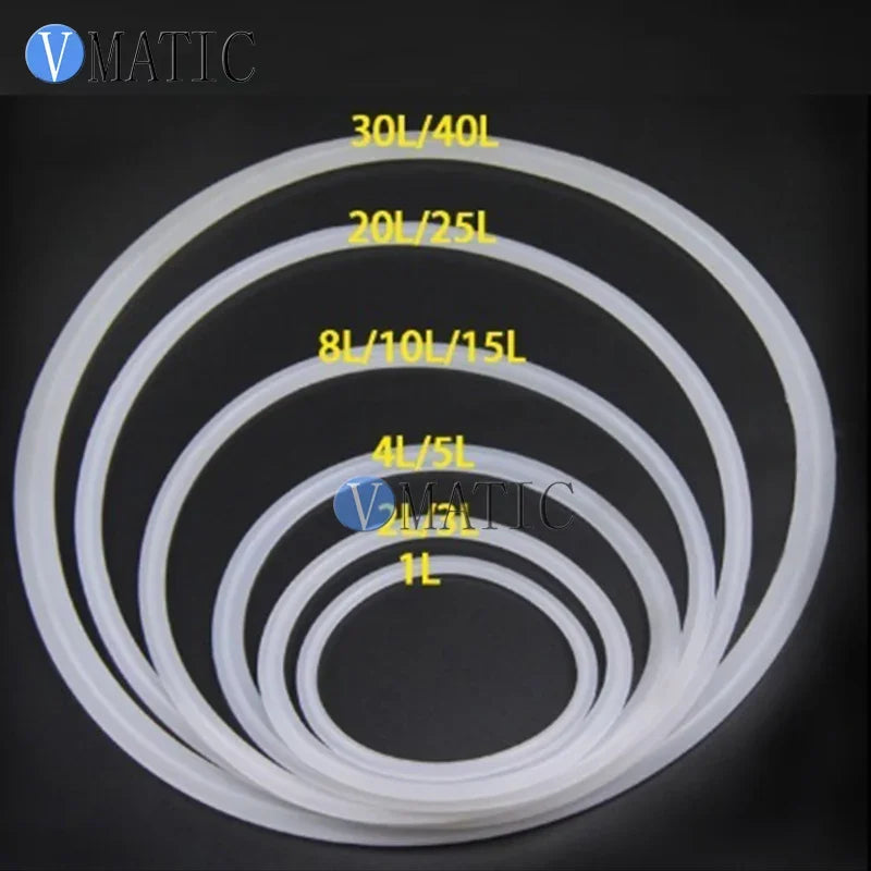 High-Temperature & Acid/Alkali Resistant Silicone Gasket Frame-Mounted Pressure Tank Seal, Durable Anti-Dust Rubber Ring