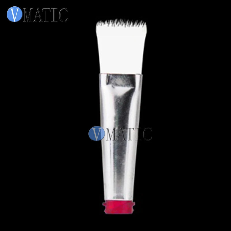 Free Shipping 10Pcs 18G Flat 11mm Width Glue Dispensing Needle Brush Tips