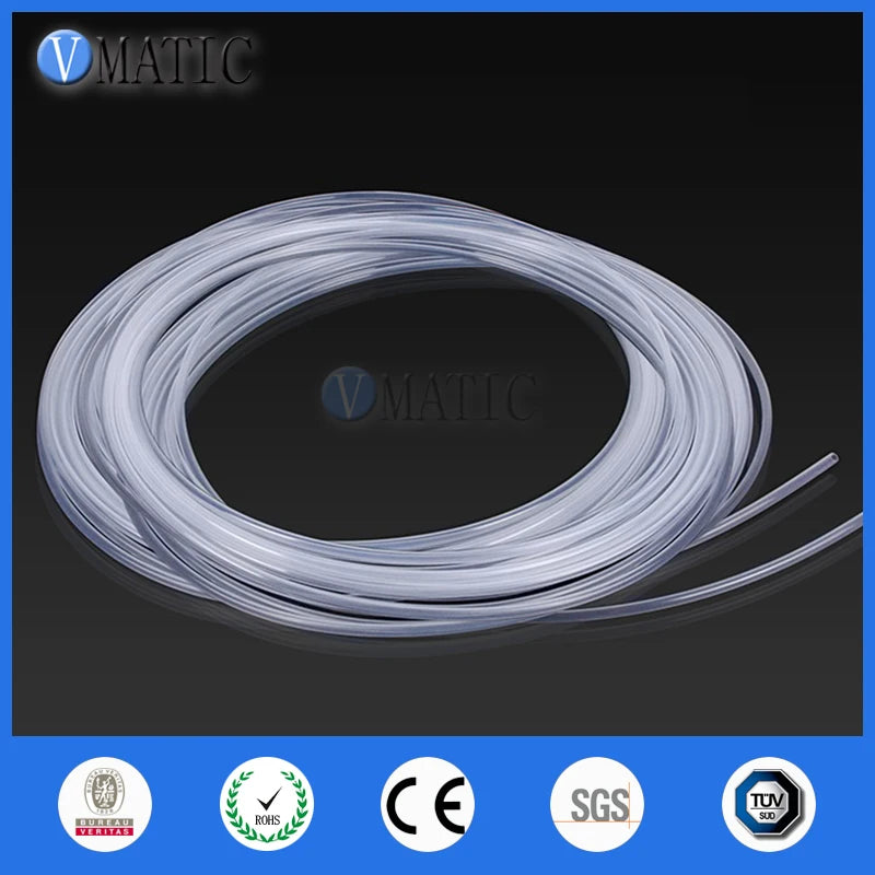 Free Shipping 10 Meter Long Ptfe 14T Tube Od 2.28Mm Id 1.68Mm Approve Sgs Certification For 3D Printer Plastic Ptfe Tube