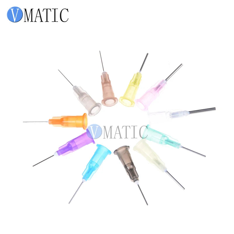 High Quality 100Pcs 24G Dispensing Needles For Dispensing Machine Syringe Needle Metal Pinhead Dispenser Needle 1/2 Inch