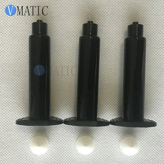 Free Shipping 10Pcs 30cc 30ml Glue Dispensing Black UV Syringe Us Style Adhesive Dispenser Pneumatic Syringe