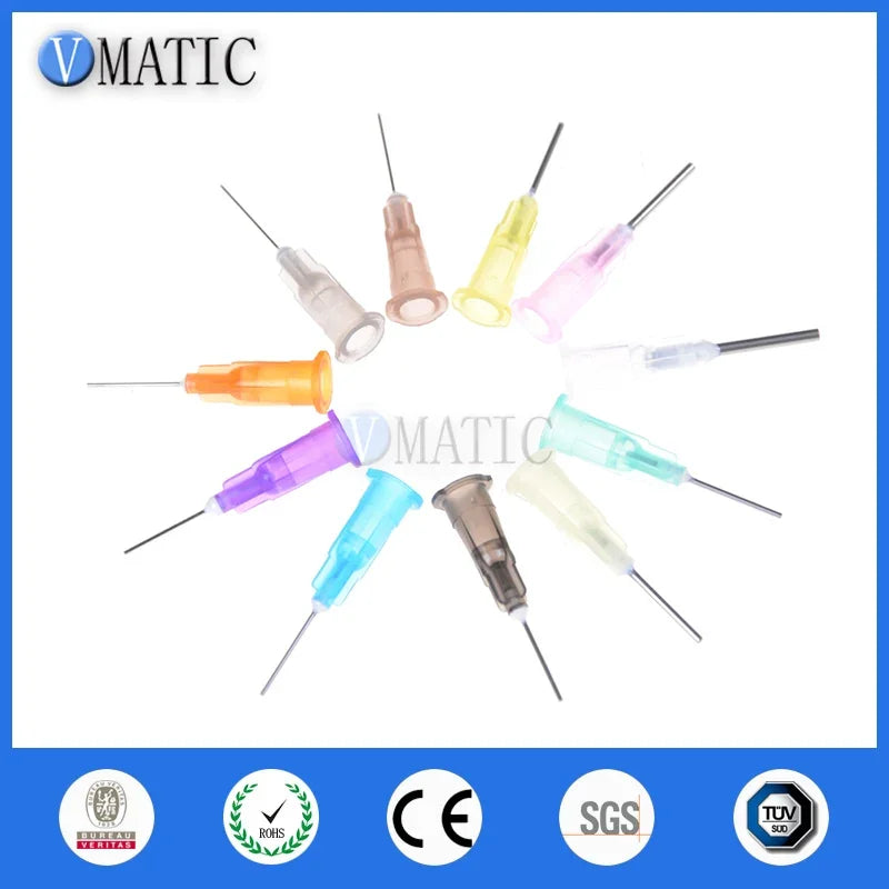 Free Shipping Non Sterilized 100Pcs/Set 14G Solder Paste Adhesive Glue Liquid Dispensing Needle 1/2 Inch Welding Fluxes