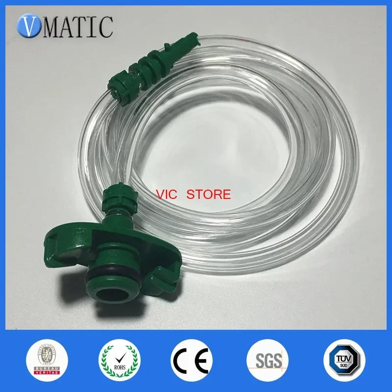 Free Shipping 5 sets EFD 55cc/ml Syringe Barrel Valve Robot Adapter With Syringe & Dispensing Needle Tip