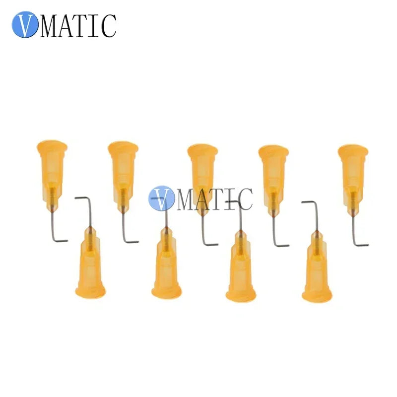 ‌Orange 23G 90° Blunt Dispensing Needle 0.5" | Surgical Steel Precision Tips for Crafts/Electronics Free Shipping‌