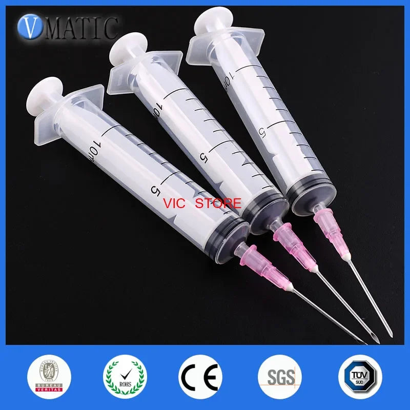 ‌10PCS 10ml SMT Dispensing Syringe Kit | Precision Glue Applicator for PCB/Electronics/Resin Free Shipping‌