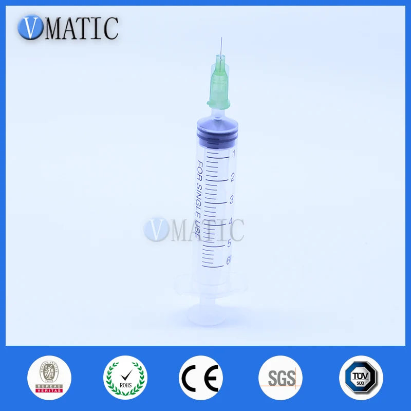 Free Shipping Non Sterilied 6cc 6ml Plastic Manual Syringe (Without Include Any Needle)