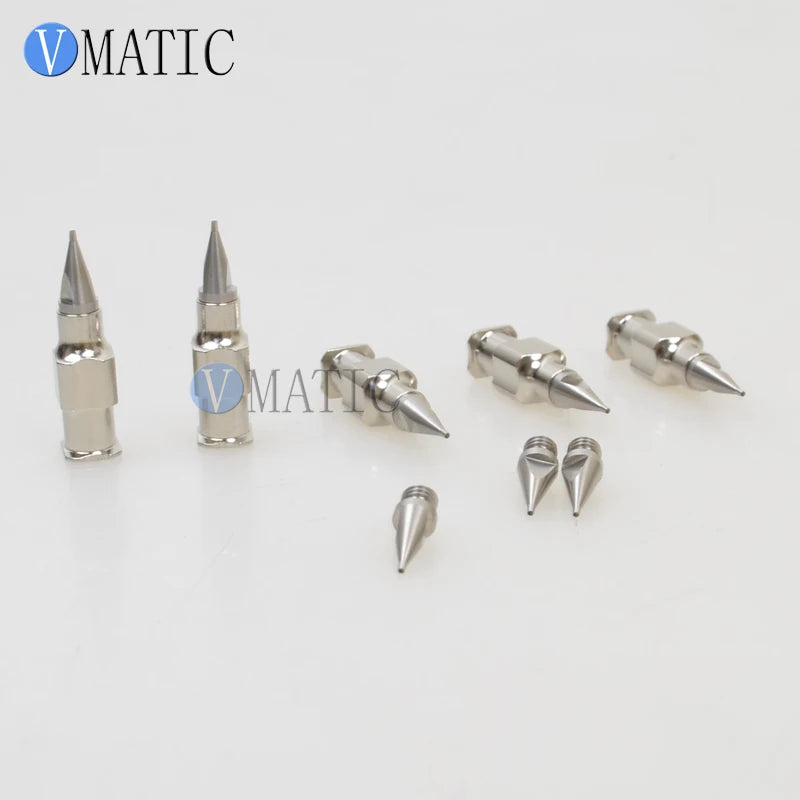 Free Shipping High Precision Stainless Steel Tapered Needle Nozzles 25G Dia 0.25mm Metal Dispensing Needle Tips