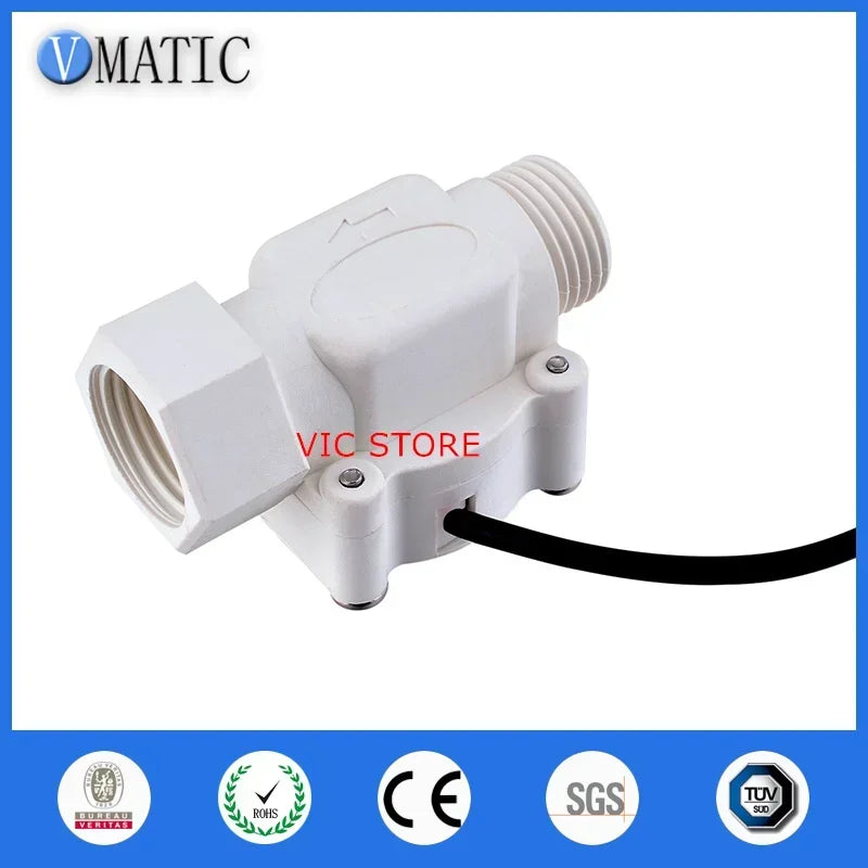 High Quality 10Pcs VC668-B White Color Automatic Plastic Magnetic Oil Signal Electronic Water Flow Switch Sensor
