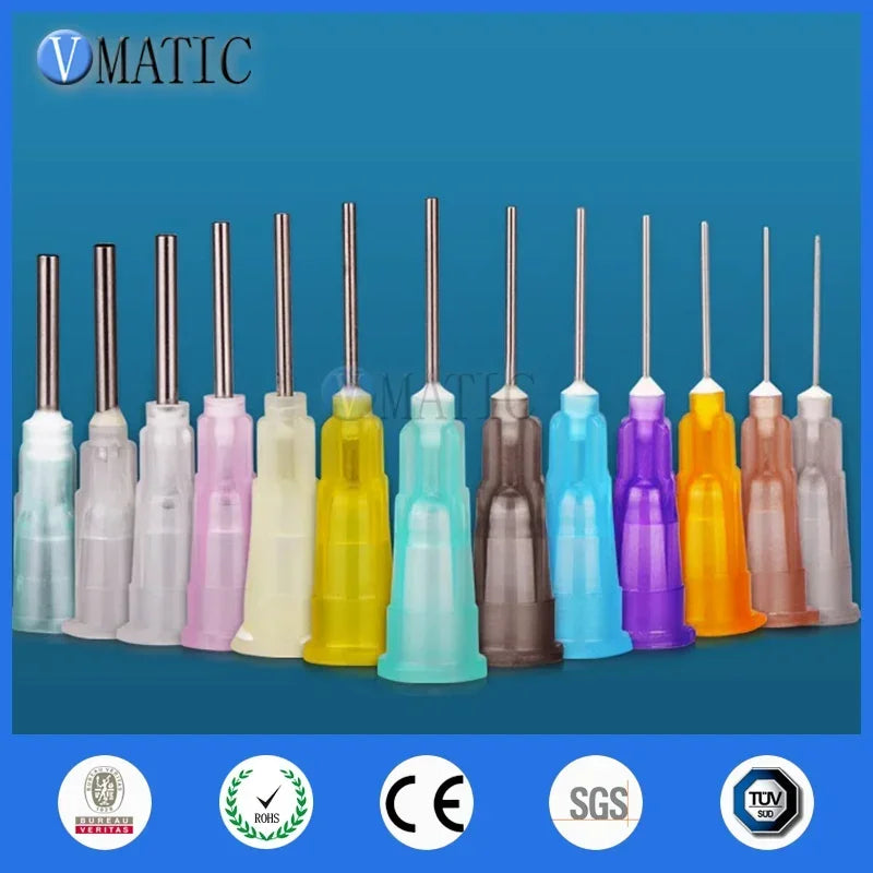 Free Shipping 1/2 Inch Blunt Glue Adhesive Fluid Dispensing Stainless Steel Syringe Needle Tips