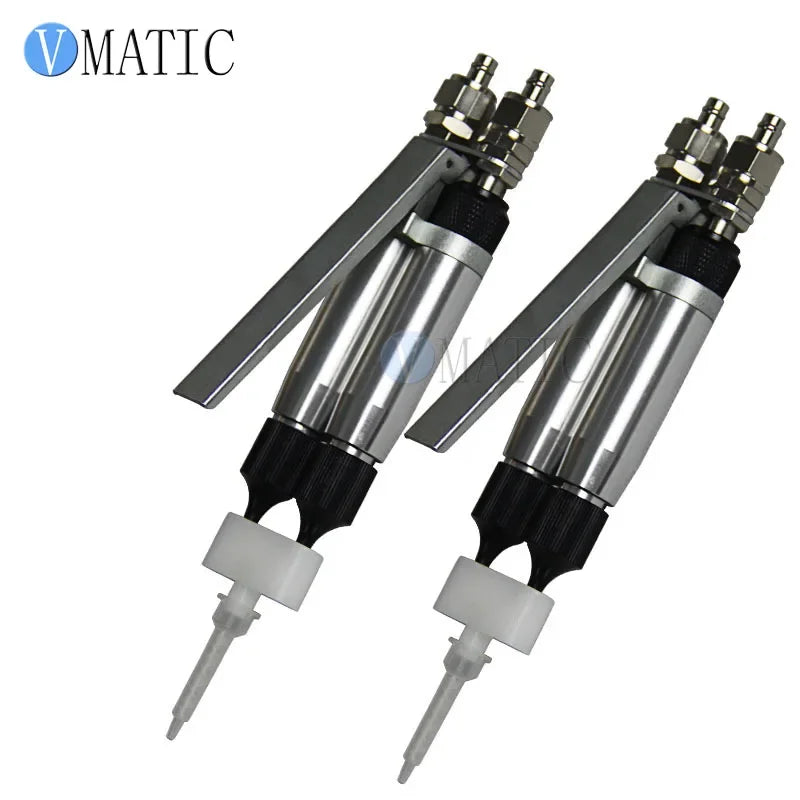 Free Shipping Ab Component Epoxy Dispensing Valve Pneumatic Flow Control Glue Dispensing Manual Two Liquid Dispensing Valve